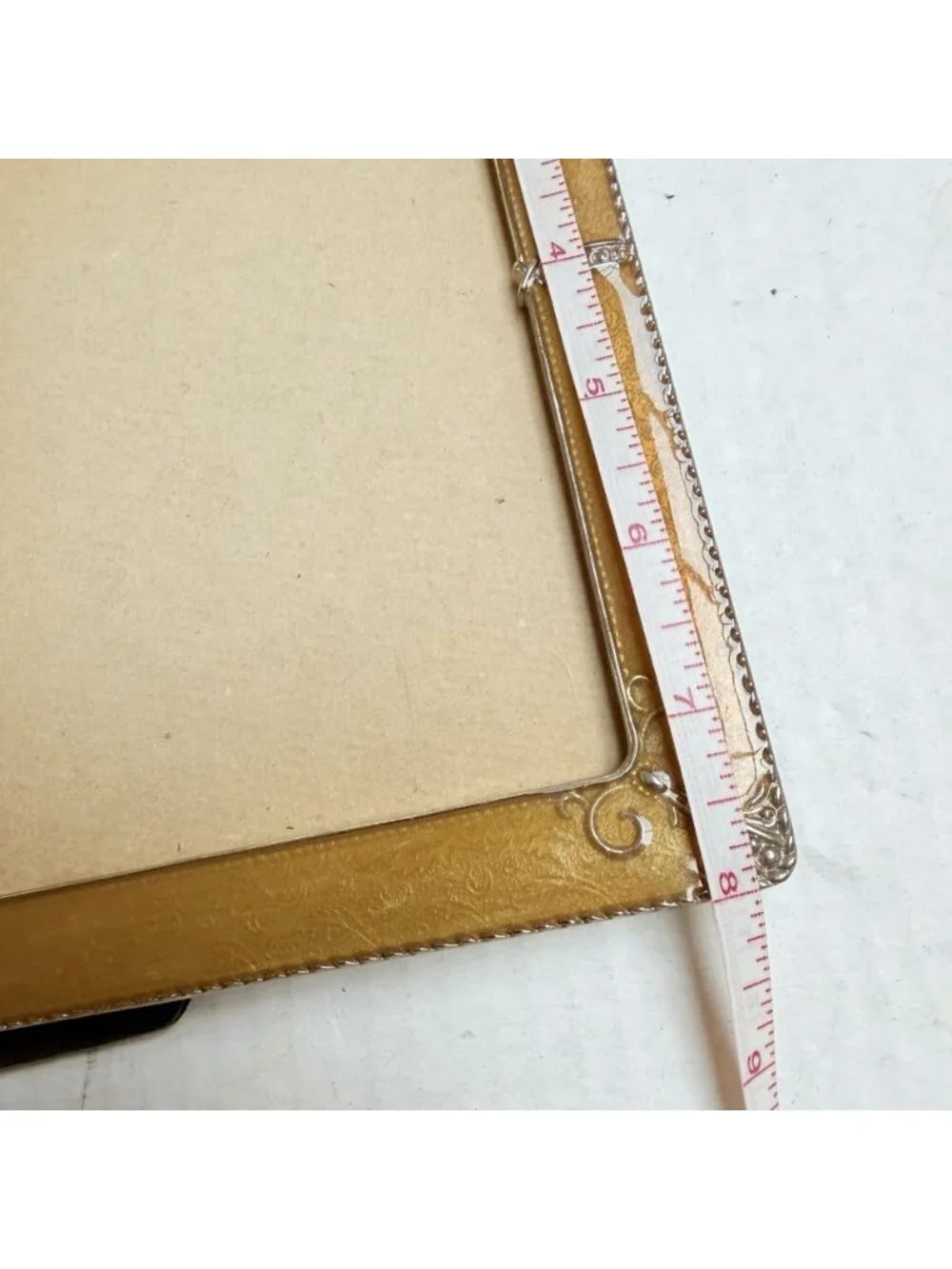 Enameled Ornate Photo Frame Decor 6 X 8 Vintage Nostalgia